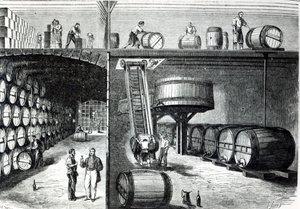 P. Morel et F. Souzac Kelders en Werkplaatsen in Bordeaux uit Le Monde Illustre, 1864