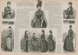 Pagina uit La Mode Illustrée door French School
