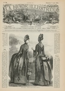 Pagina uit La Mode Illustrée door French School