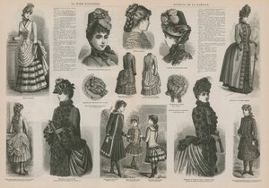 Pagina uit La Mode Illustrée door French School