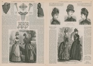 Pagina uit La Mode Illustrée door French School