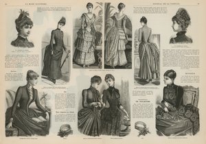 Pagina uit La Mode Illustrée door French School