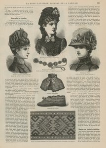 Pagina uit La Mode Illustrée door French School