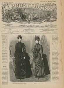 Pagina uit La Mode Illustrée door French School