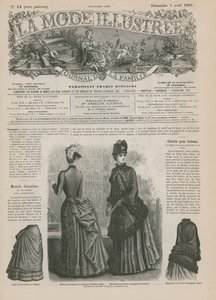 Pagina uit La Mode Illustrée door French School