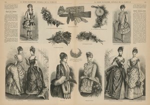 Pagina uit La Mode Illustrée door French School