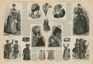 Pagina uit La Mode Illustrée door French School