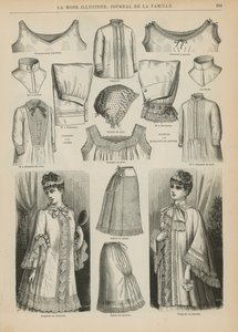 Pagina uit La Mode Illustrée, 1885 door French School