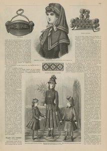 Pagina uit La Mode Illustrée, 1885 door French School