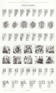 Pagina uit Vignettes Typographiques door French School