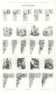 Pagina uit Vignettes Typographiques door French School