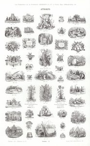 Pagina uit Vignettes Typographiques door French School