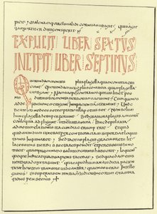 Pagina van een commentaar door St. Gregorius