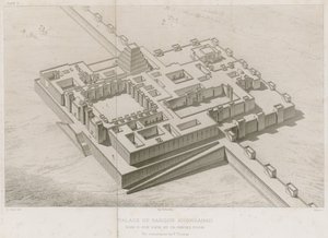 Paleis van Sargon Khorsabad door French School