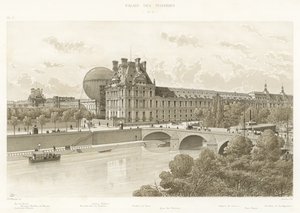 Palais des Tuileries, 1879 door French School