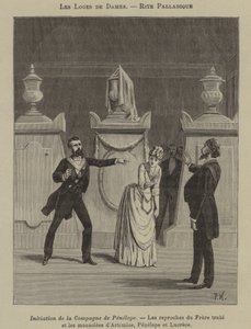 Palladiaans ritueel in een vrouwenloge door French School