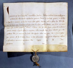 Pauselijke bul van paus Innocentius IV (d.1254) tegen de Albigenzen