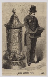 Parijs Briefpost, 1855 door French School