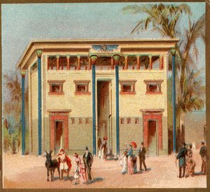 Parijs. Wereldtentoonstelling van 1889: Egyptisch Huis.
