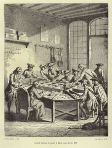 Postkantoor van Parijs onder Lodewijk XVI door French School
