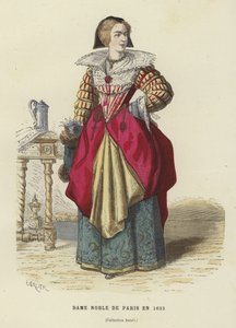 Parijse edelvrouw, 1633 door French School