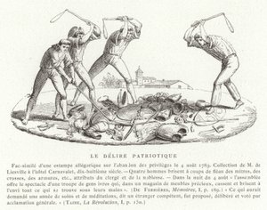 Patriottische waanzin, Franse Revolutie, augustus 1789 door French School