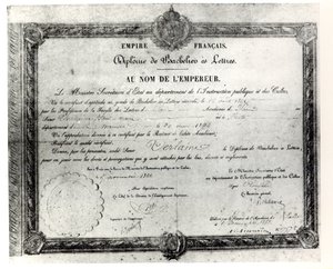 Paul Verlaines Baccalaureaat, 1862 door French School