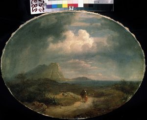 Italiaans landschap door French School