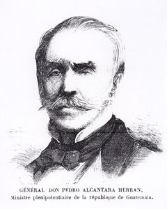 Pedro Alcantara Herran (gravure) door French School