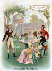 Periode empire: Malmaison. Chromolithografie "Au Bon Marche" circa 1890.