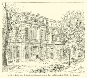 Klein hotel de Conti, momenteel ingesloten in de gebouwen van het hotel des Monnaies