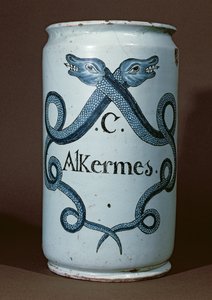 Farmaceutische pot voor alkernes, uit Rouen, ca. 1770 door French School