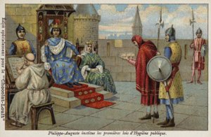 Filips Augustus, koning van Frankrijk, stelt de eerste wetten inzake openbare hygiëne vast