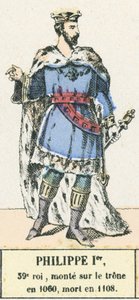 Filips I, 39e koning, besteeg de troon in 1060, stierf in 1108
