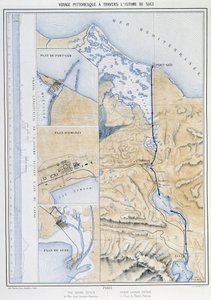 Pittoreske reis door de landengte van Suez (Plan van Suez) in 