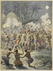 Pilou, traditionele Kanak-dans, Nieuw-Caledonië