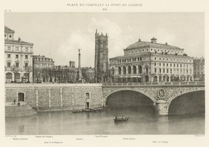 Place du Chatelet en Pont au Change, 1876 door French School