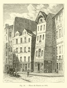Place du Parvis in 1865 door French School