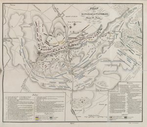 Plan van de Slag bij Waterloo, Mont St Jean