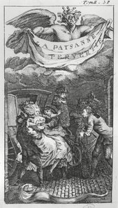Gedicht op muziek van Jean Antoine de Baif (1532-89) (gravure)