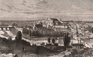 Poitiers - gravure in 
