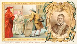 Paus Benedictus XIV, beschermheer van de kunsten door French School