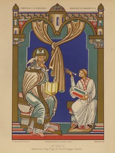 Paus Gregorius I (chromolitho)