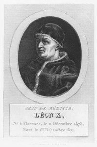 Paus Leo X, Giovanni di Lorenzo de Medici door French School