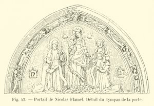 Portaal van Nicolas Flamel, (detail)