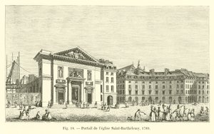 Portaal van de kerk Saint-Barthélemy, 1789