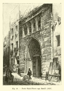 Saint-Pierre aux Boeufs poort, 1830 door French School