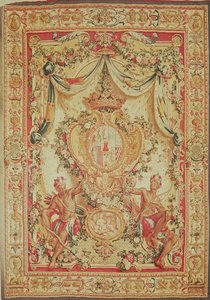 Portiere met het wapen van Louis-Antoine de Pardaillan de Gondrin, Hertog van Antin, Gobelins fabriek, 1708-36