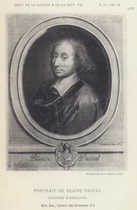 Portret van Blaise Pascal (litho)