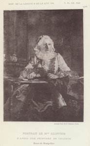 Portret van Mme Geoffrin (litho)
